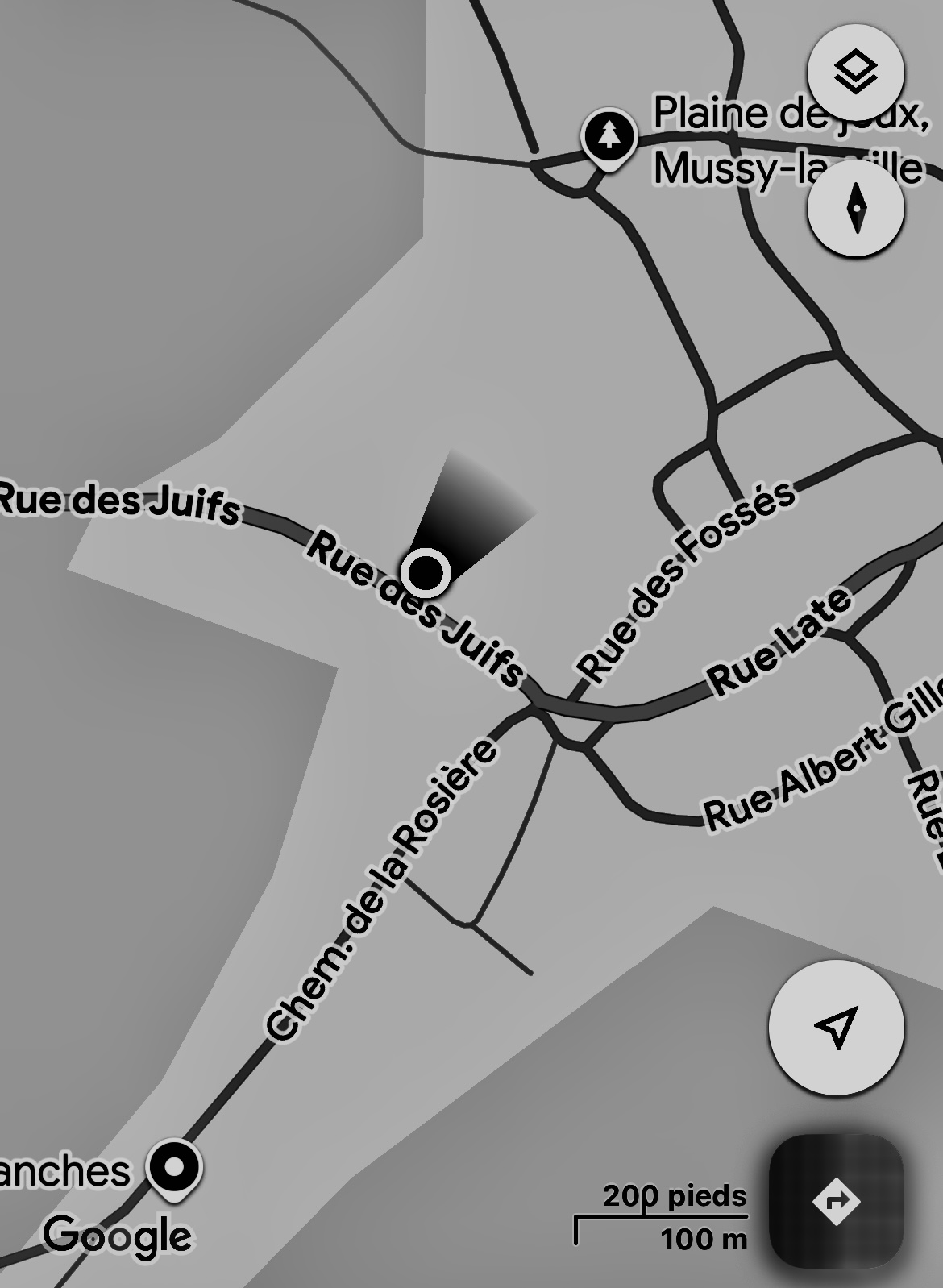 Carte - Rue des Juifs, Mussy-la-Ville